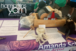 Amanda Schaefer crochetier/fiber artist of Hamptons Yarn Eastern Long Island Mini Maker Faire 2017