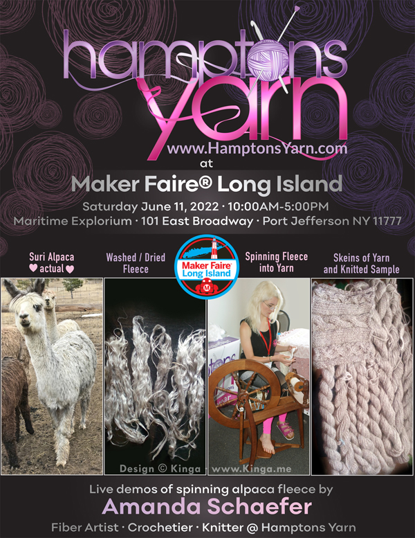 Hamptons Yarn at Long Island Maker Faire 2022