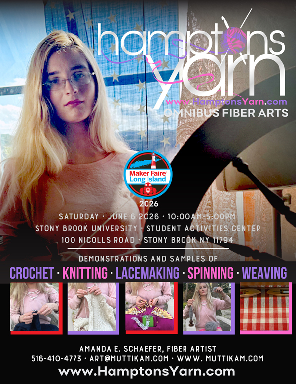 Hamptons Yarn Omnibus Fiber Arts at Long Island Maker Faire 2026