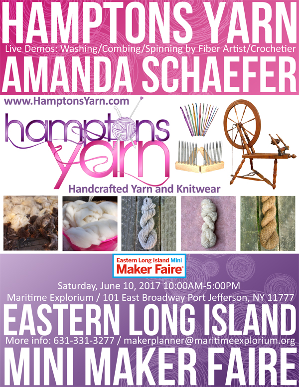 Hamptons Yarn at Eastern Long Island Mini Maker Faire 2017