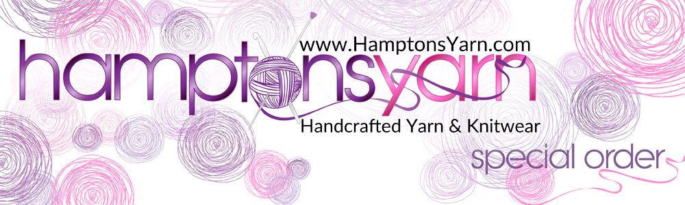 Special Order - Hamptons Yarn handspoun handmade from raw fiber to fnished luxury yarn