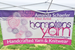 Amanda Schaefer crochetier/fiber artist of Hamptons Yarn Eastern Long Island Mini Maker Faire 2016